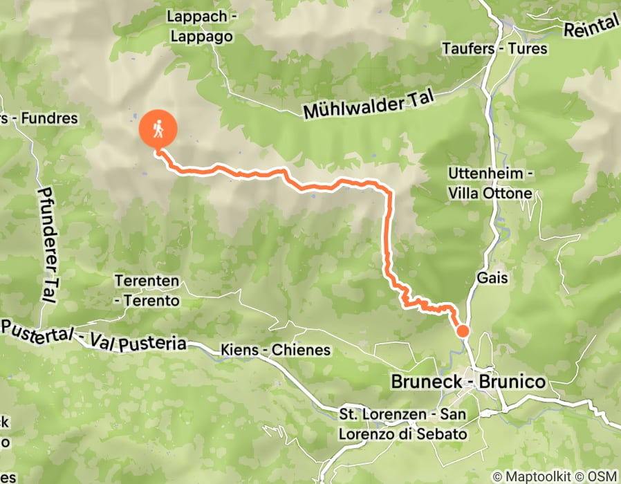 Karte der Tour