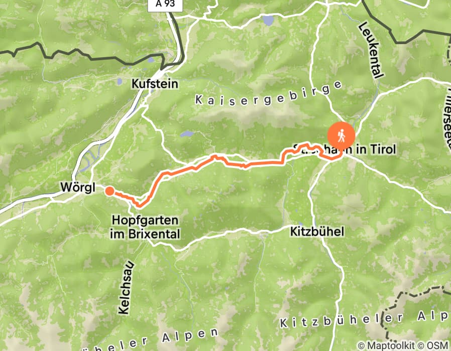 Karte der Tour