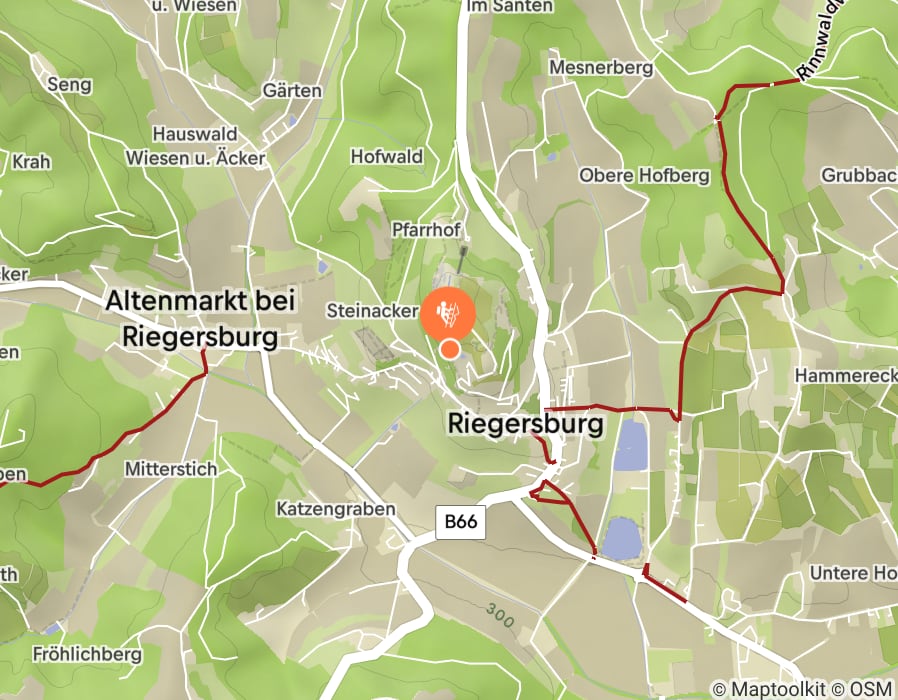 Karte der Tour