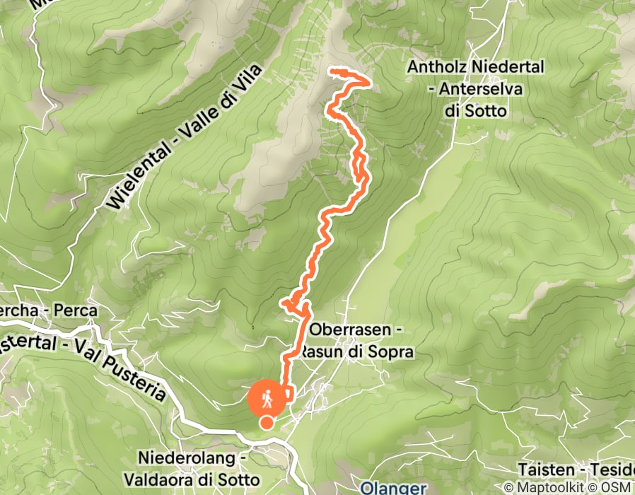 Karte der Tour