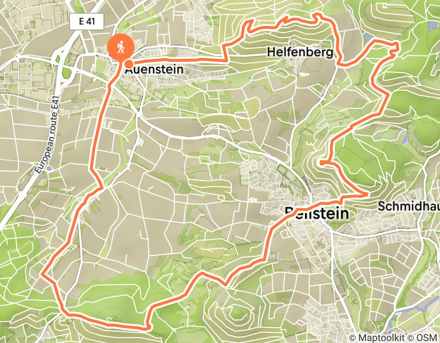 Karte der Tour