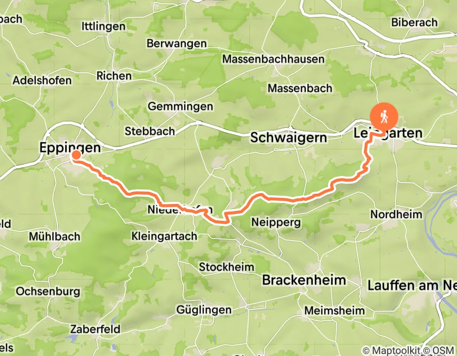 Karte der Tour