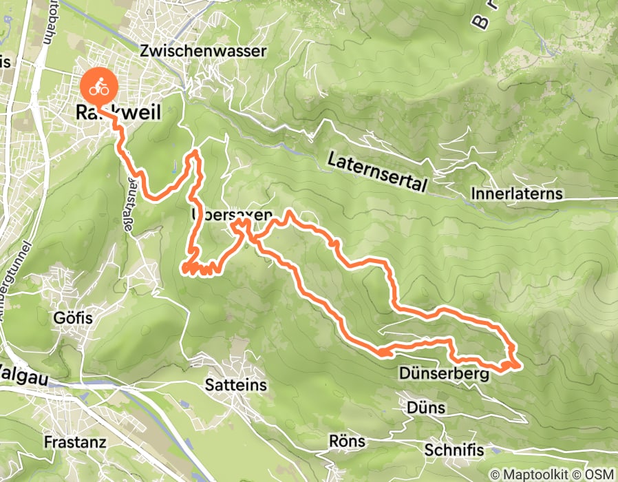 Karte der Tour