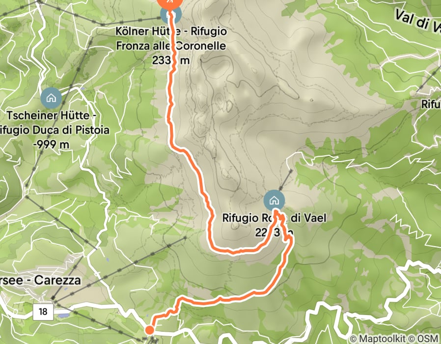 Karte der Tour