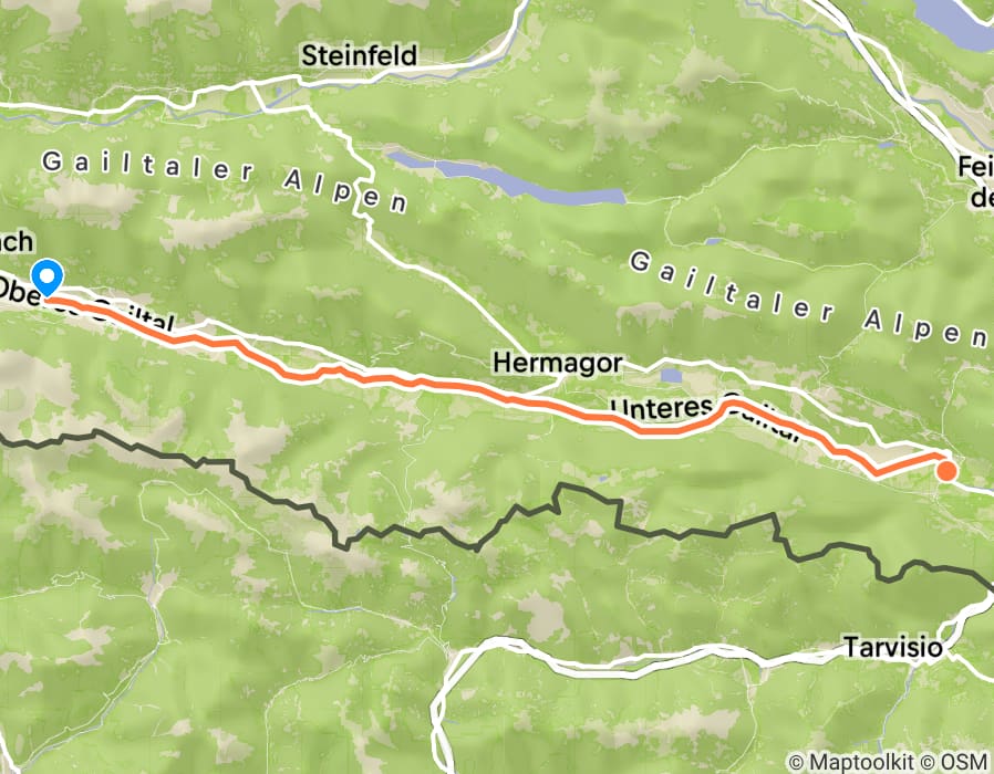 Karte der Tour