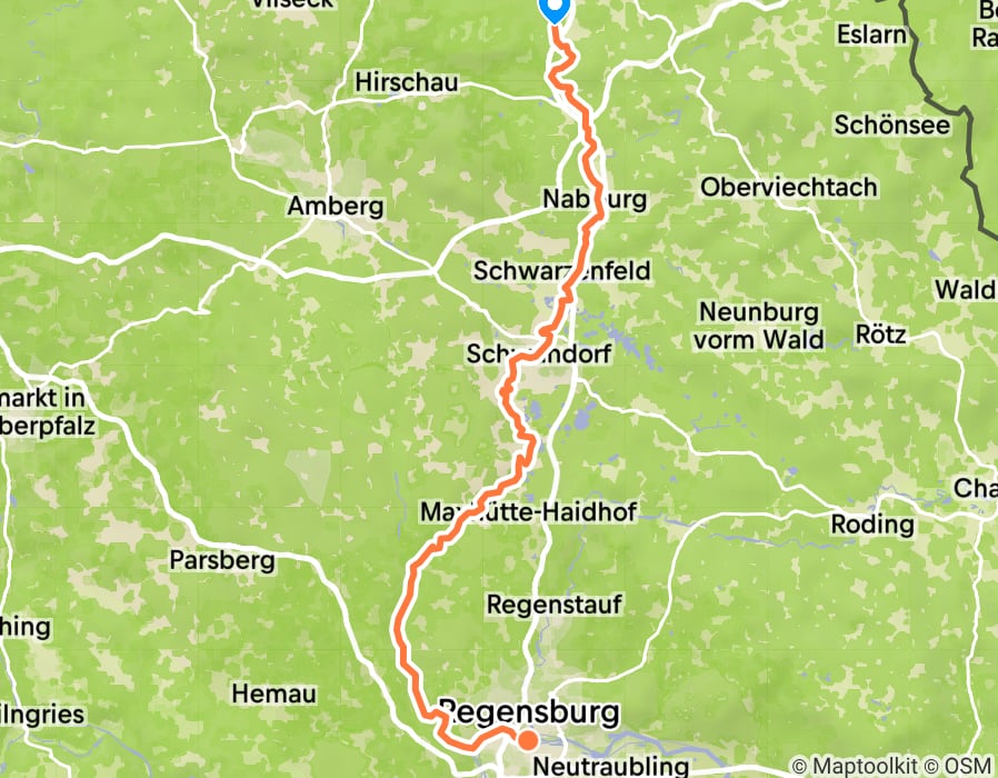 Karte der Tour