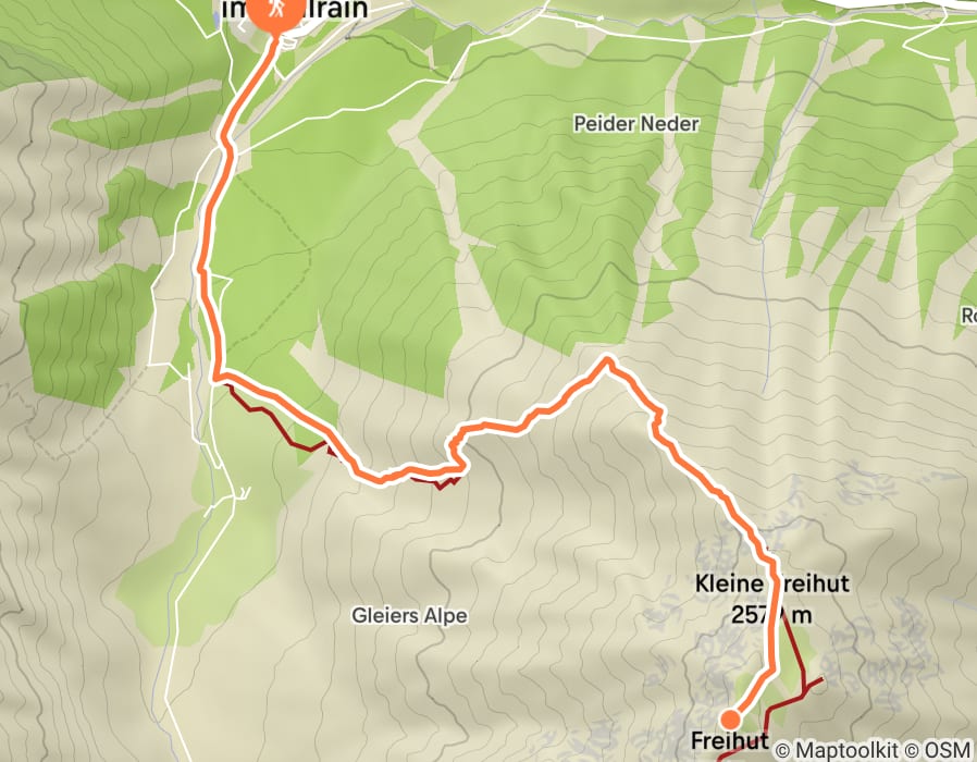 Karte der Tour
