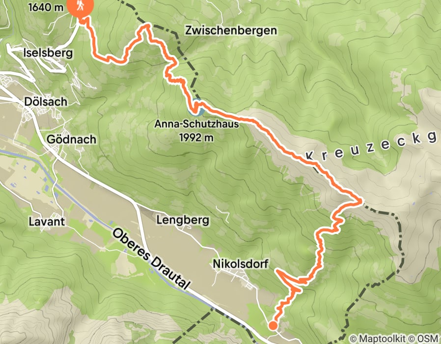 Karte der Tour