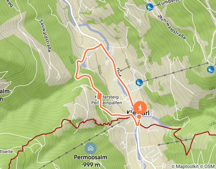 Karte der Tour