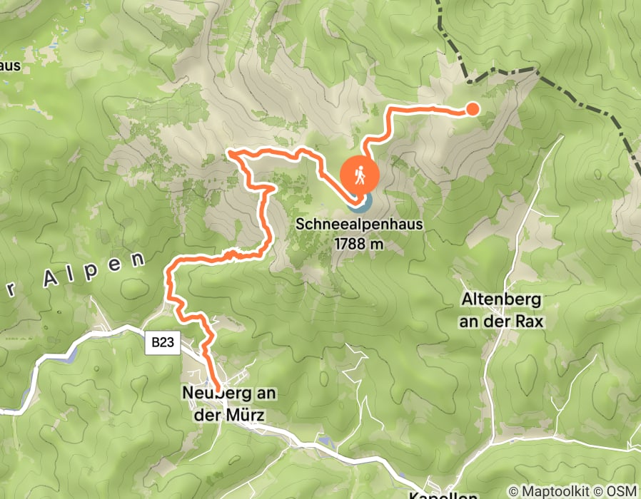 Karte der Tour