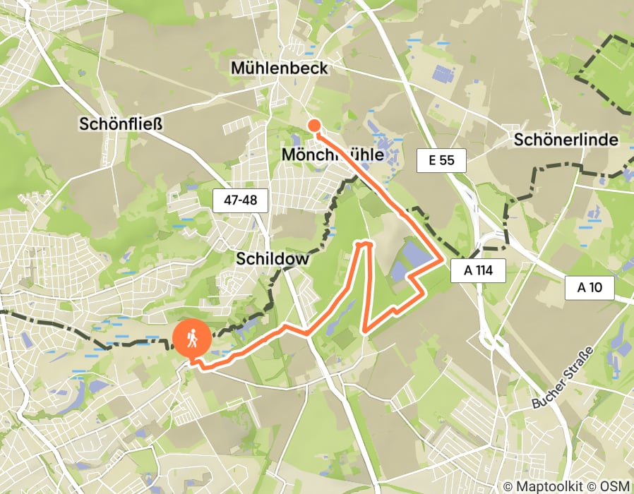 Karte der Tour
