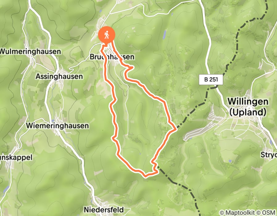 Karte der Tour
