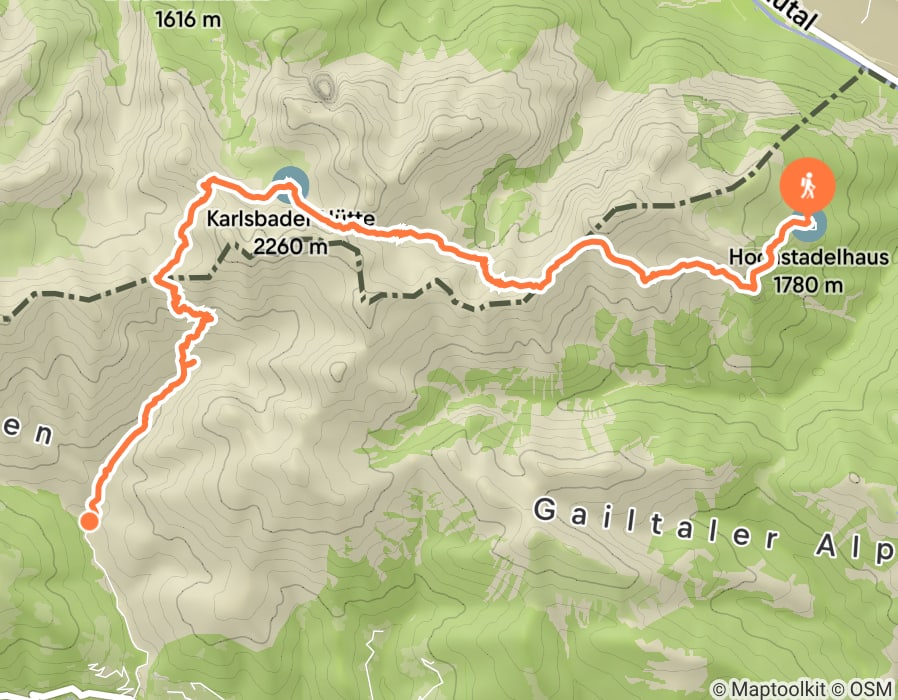 Karte der Tour