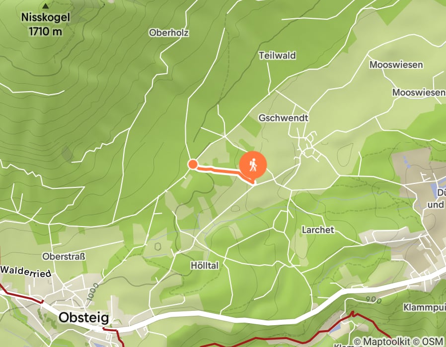 Karte der Tour