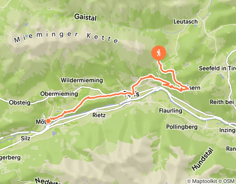 Karte der Tour