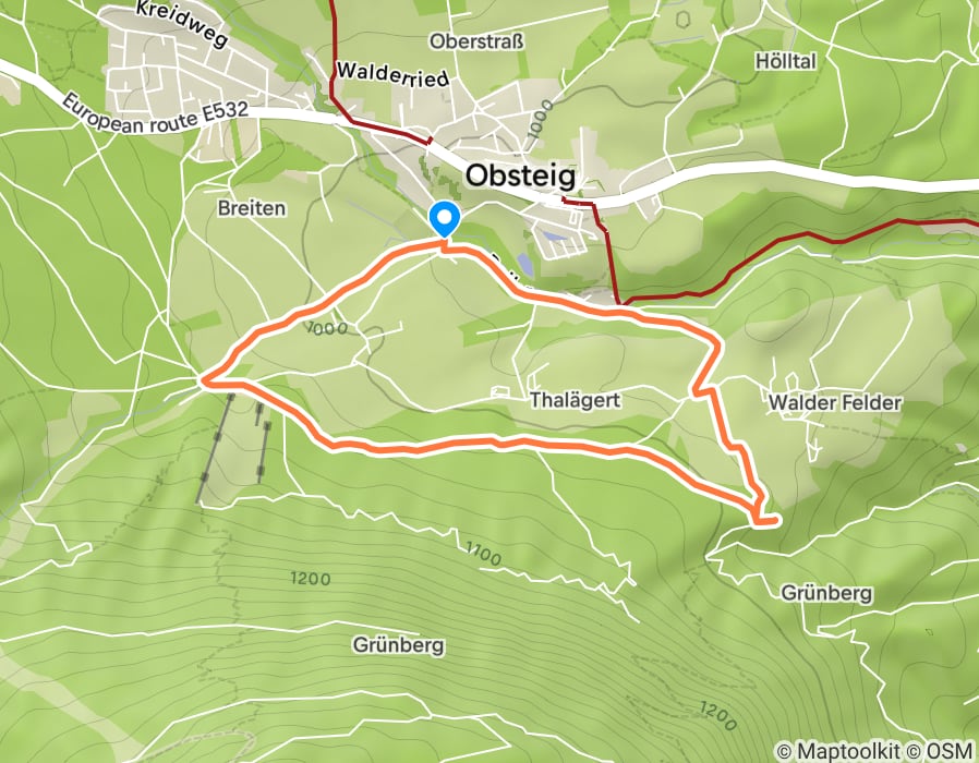 Karte der Tour