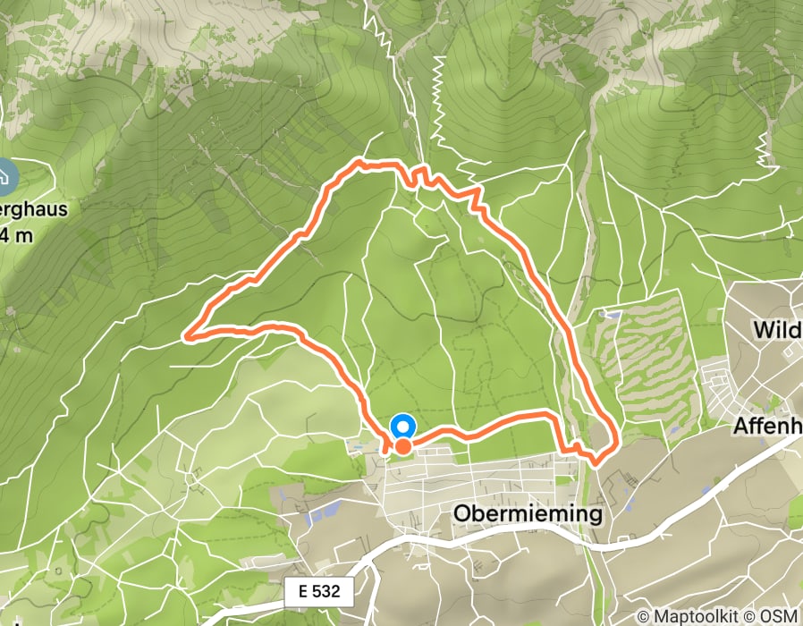 Karte der Tour