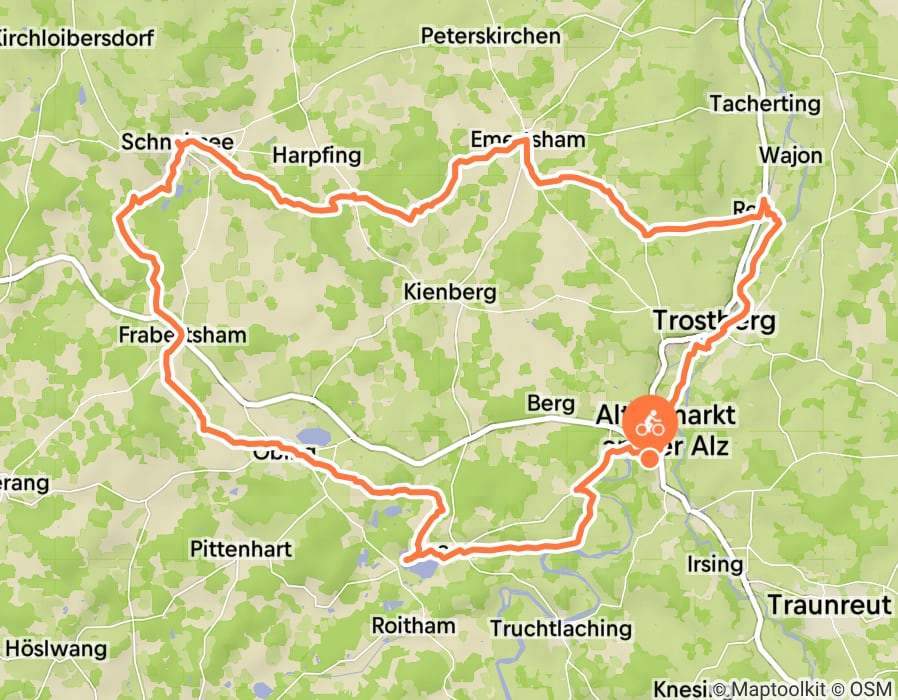 Karte der Tour