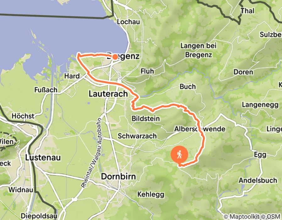 Karte der Tour