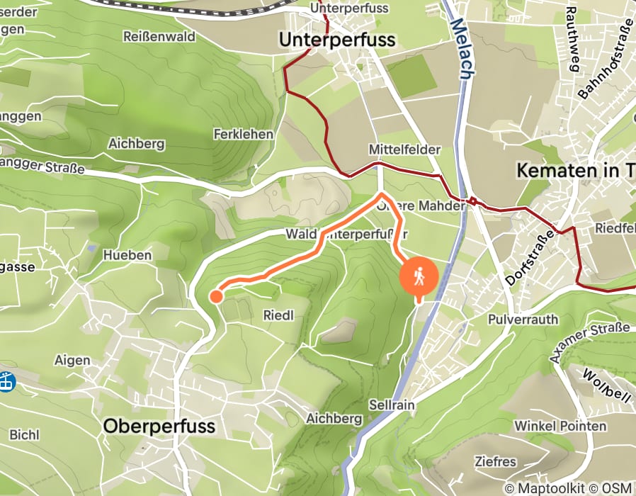 Karte der Tour