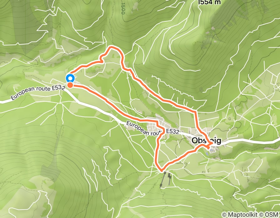 Karte der Tour