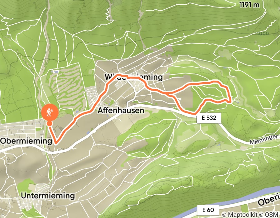 Karte der Tour