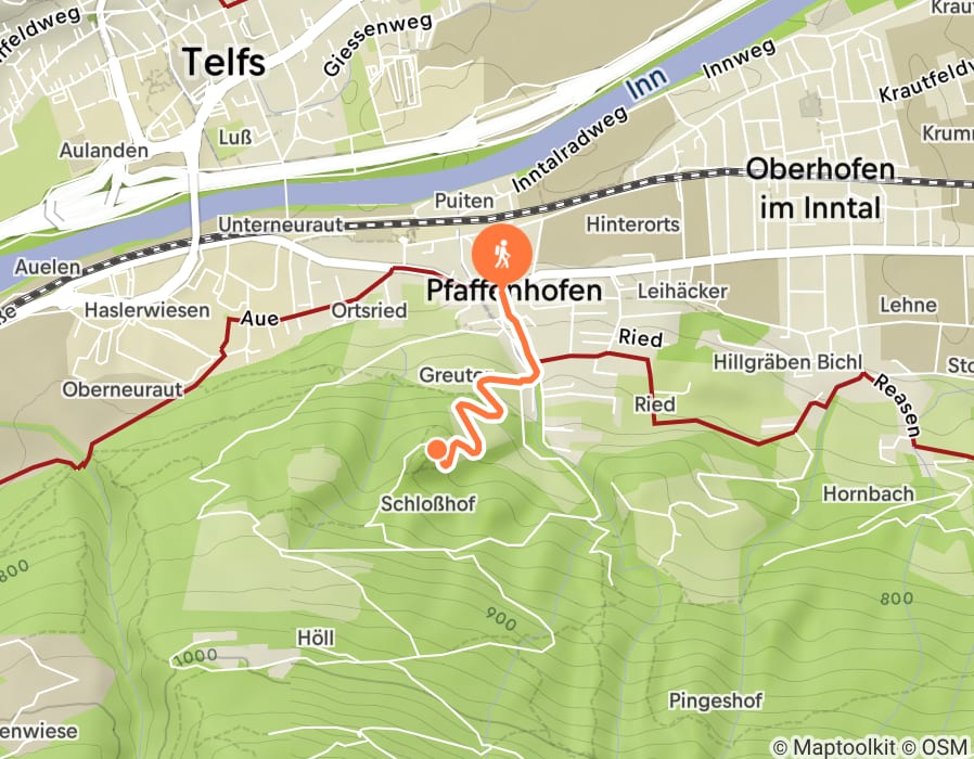 Karte der Tour