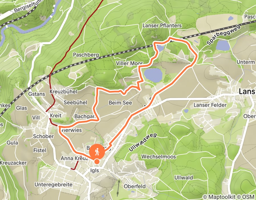 Karte der Tour