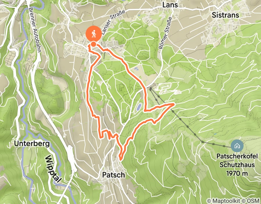 Karte der Tour