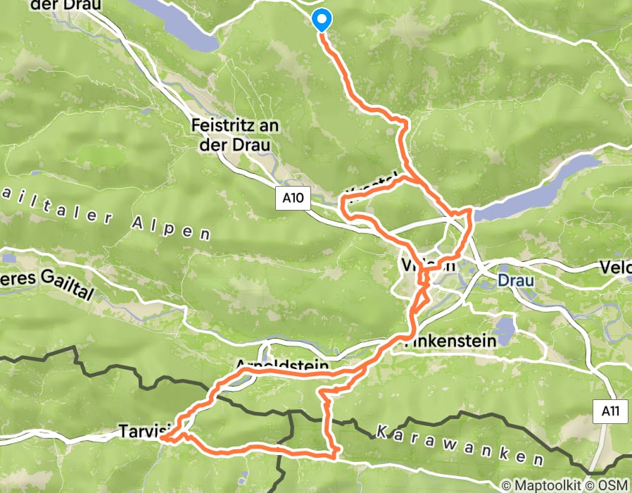 Karte der Tour