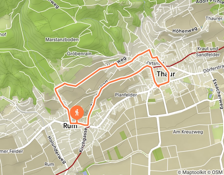 Karte der Tour