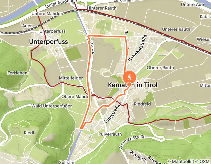 Karte der Tour