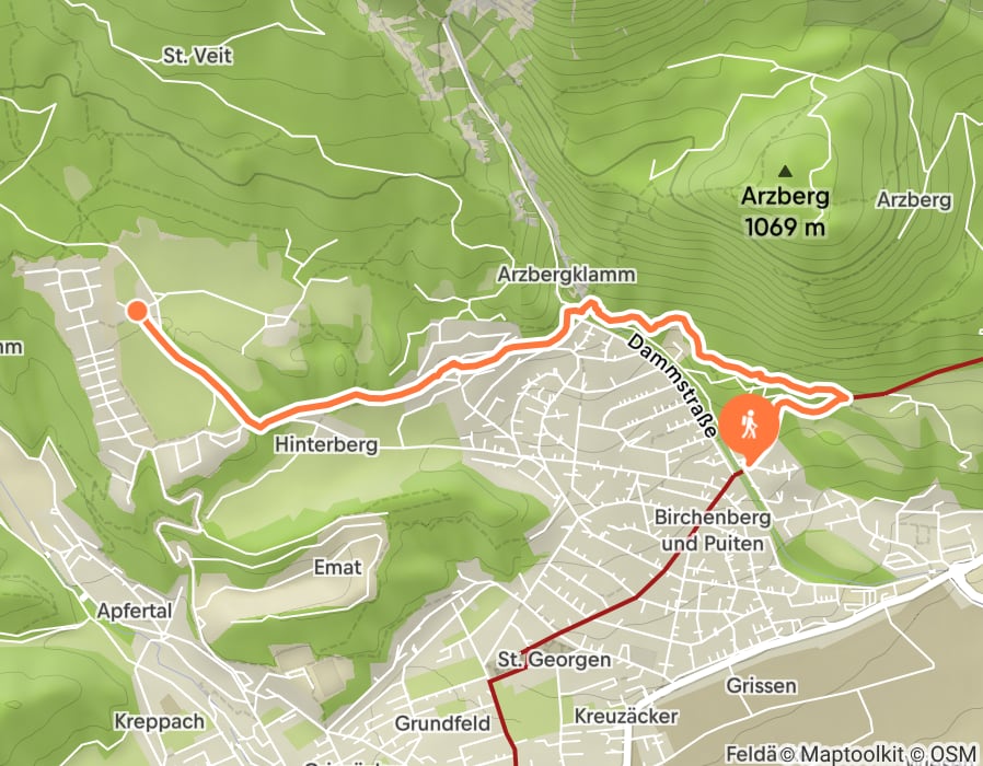 Karte der Tour