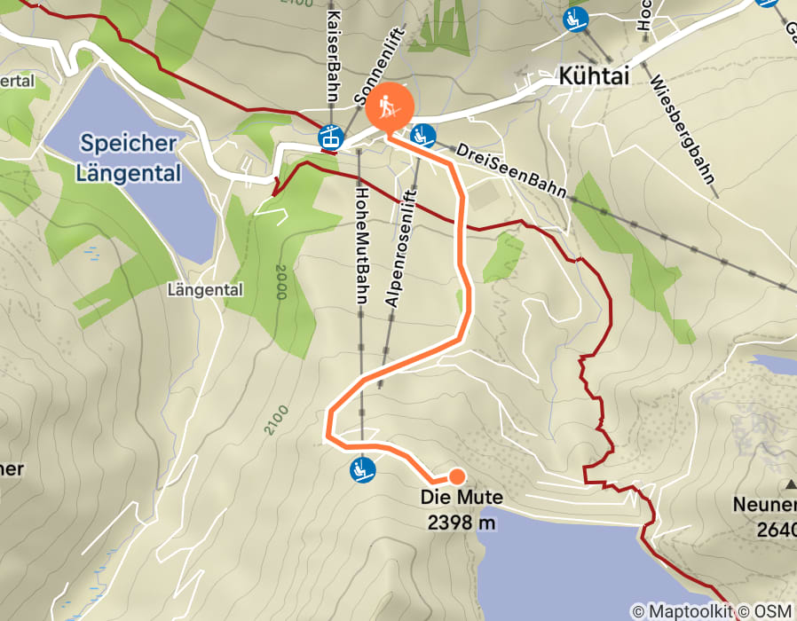 Karte der Tour