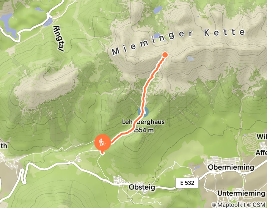 Karte der Tour