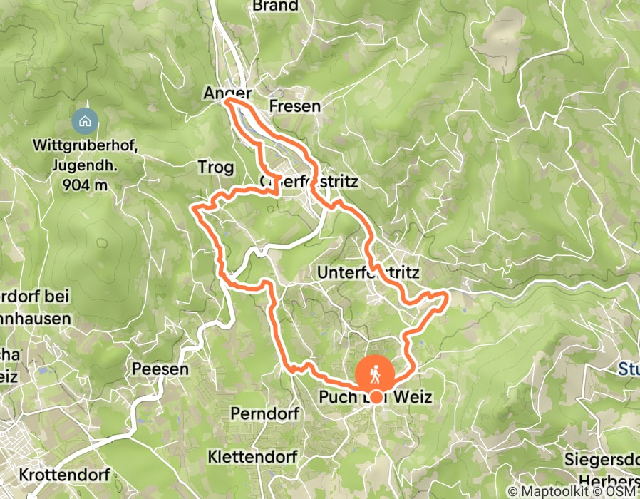 Karte der Tour