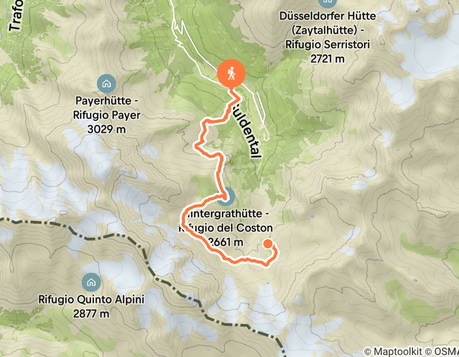 Karte der Tour