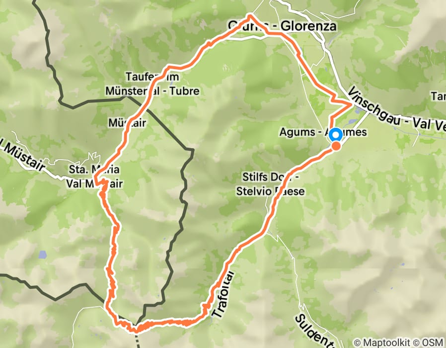 Karte der Tour
