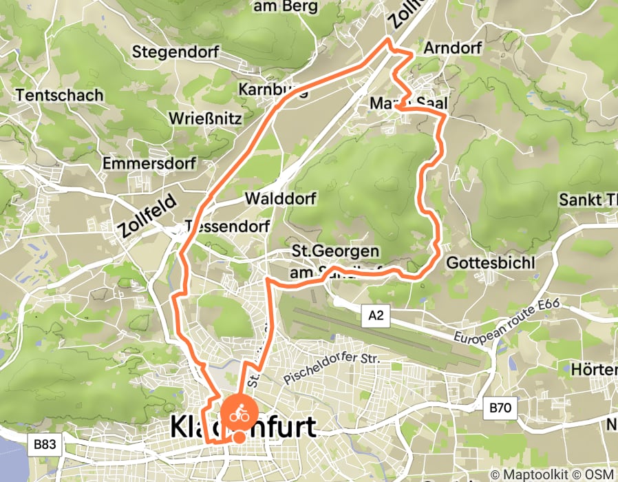 Karte der Tour