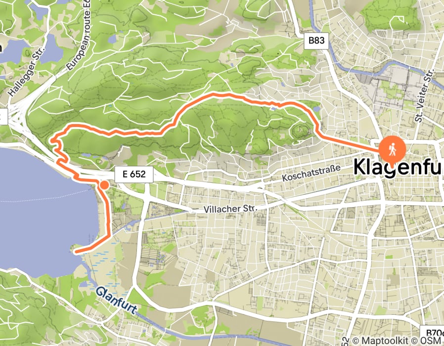 Karte der Tour