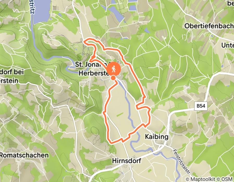 Karte der Tour