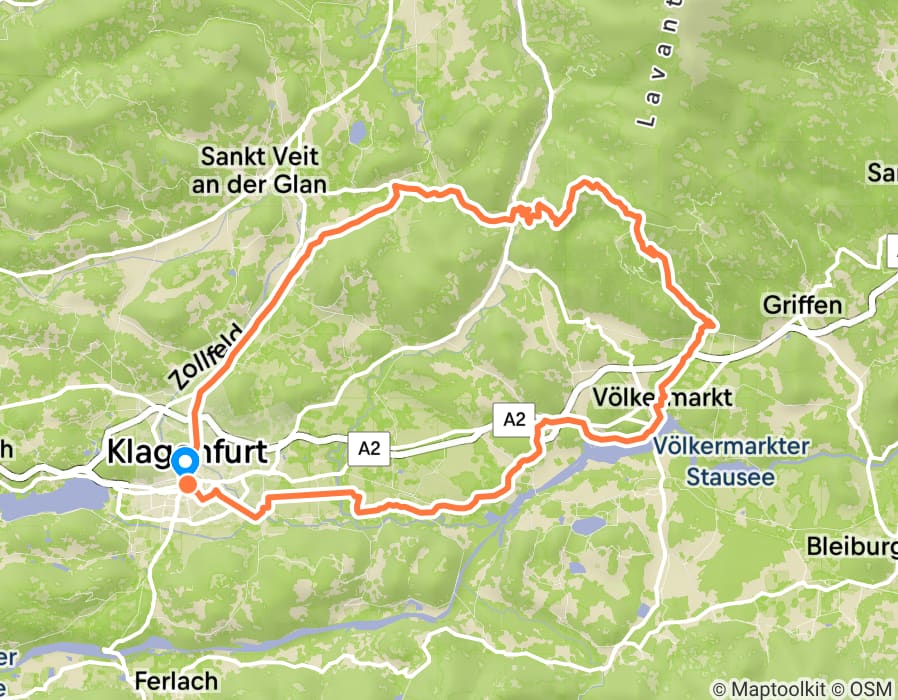 Karte der Tour