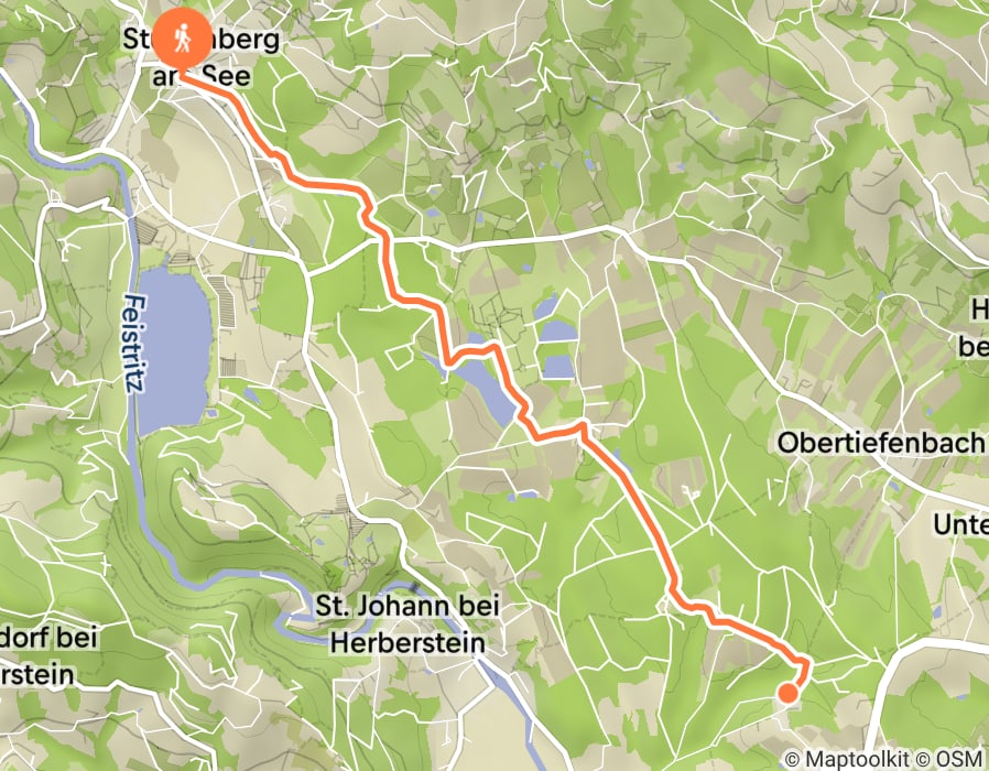 Karte der Tour