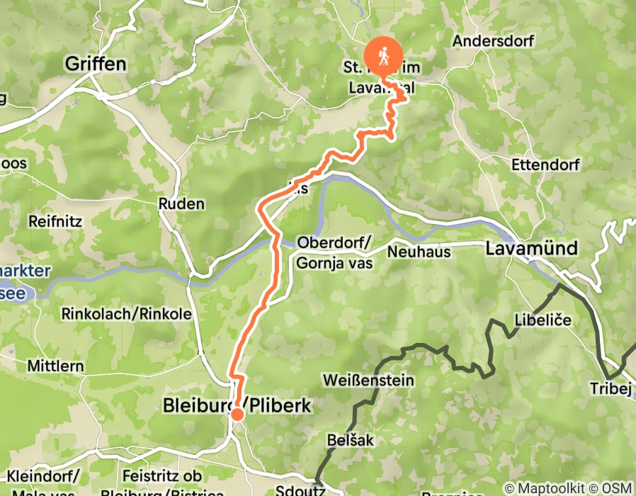 Karte der Tour