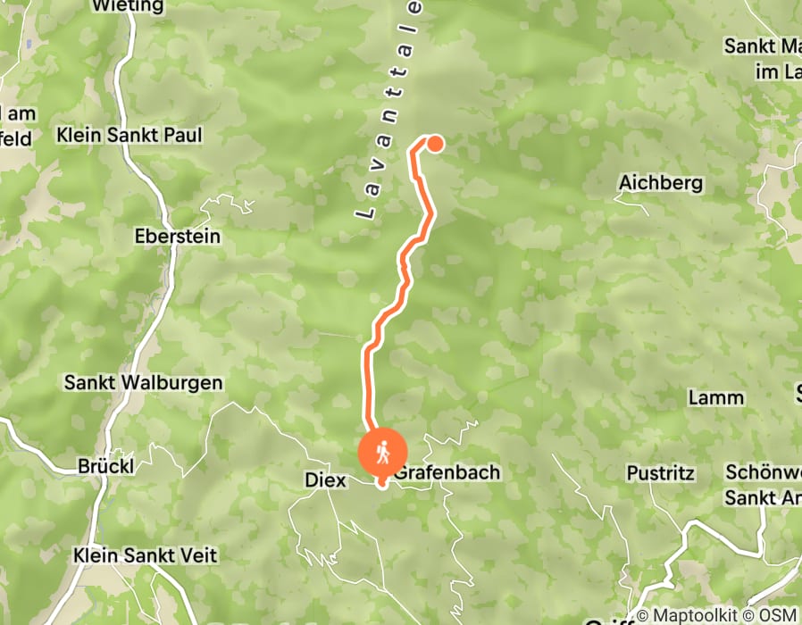 Karte der Tour