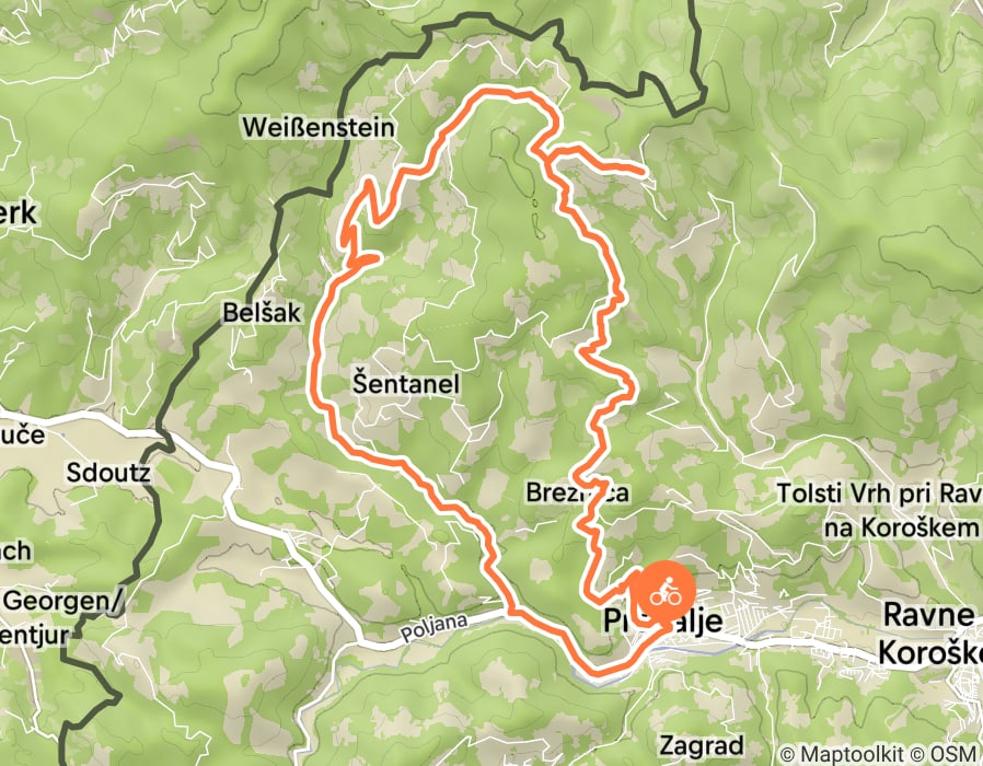 Karte der Tour