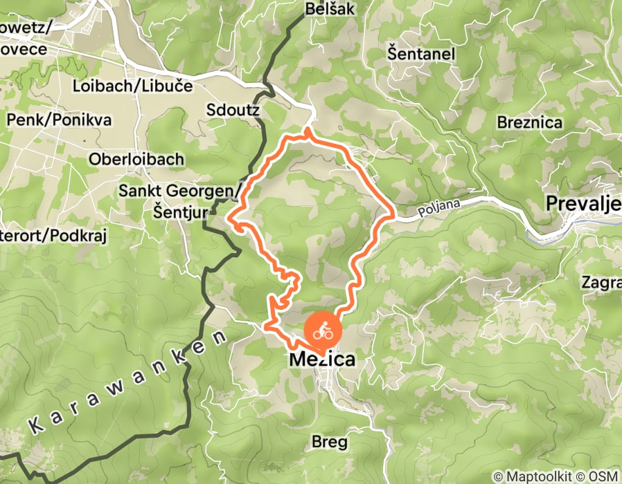 Karte der Tour