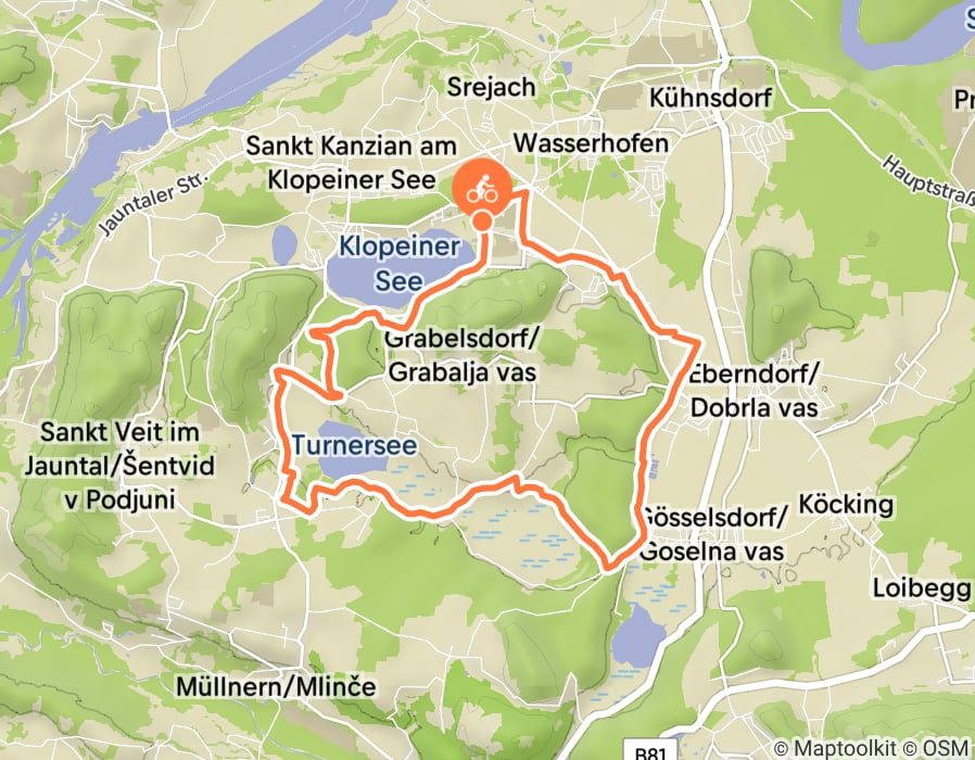 Karte der Tour
