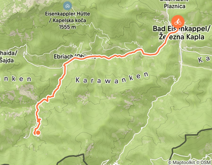 Karte der Tour