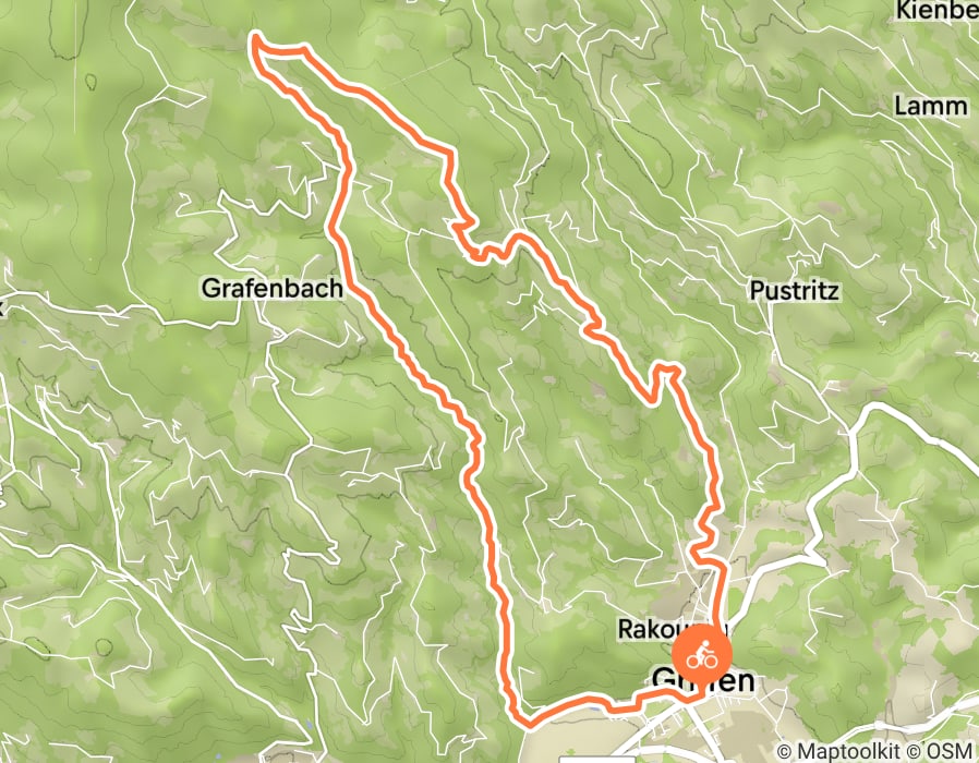 Karte der Tour